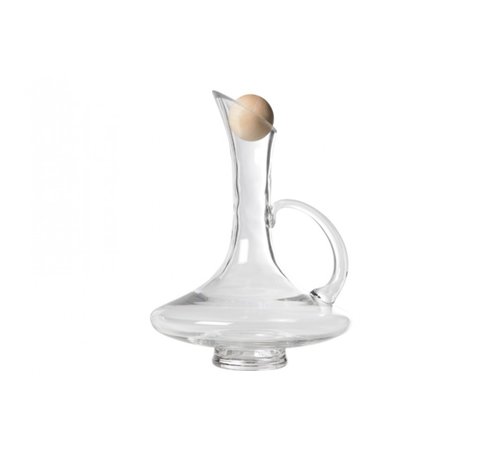 CARAFE AVEC POIGNEE ET BOUCHON BOIS 1500 ML D21,3XH29CM