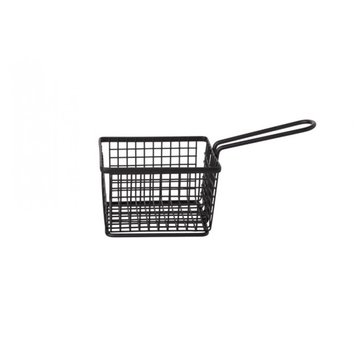 FRY BASKET BLACK POWDER 12X10X8.5CM