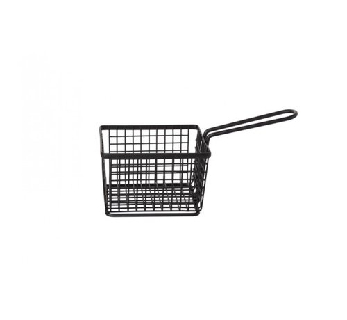 FRY BASKET BLACK POWDER 12X10X8.5CM