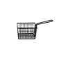 FRY BASKET BLACK POWDER 12X10X8.5CM