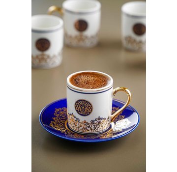 ACR Acr Collesıum 6lı Porselen Kahve Fincan Takımı - Damask