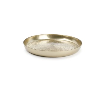  S|P Collection Deco dish 35xH4cm structured gold Glint
