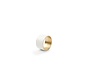 Napkin ring 5cm white/gold Centro - set/4