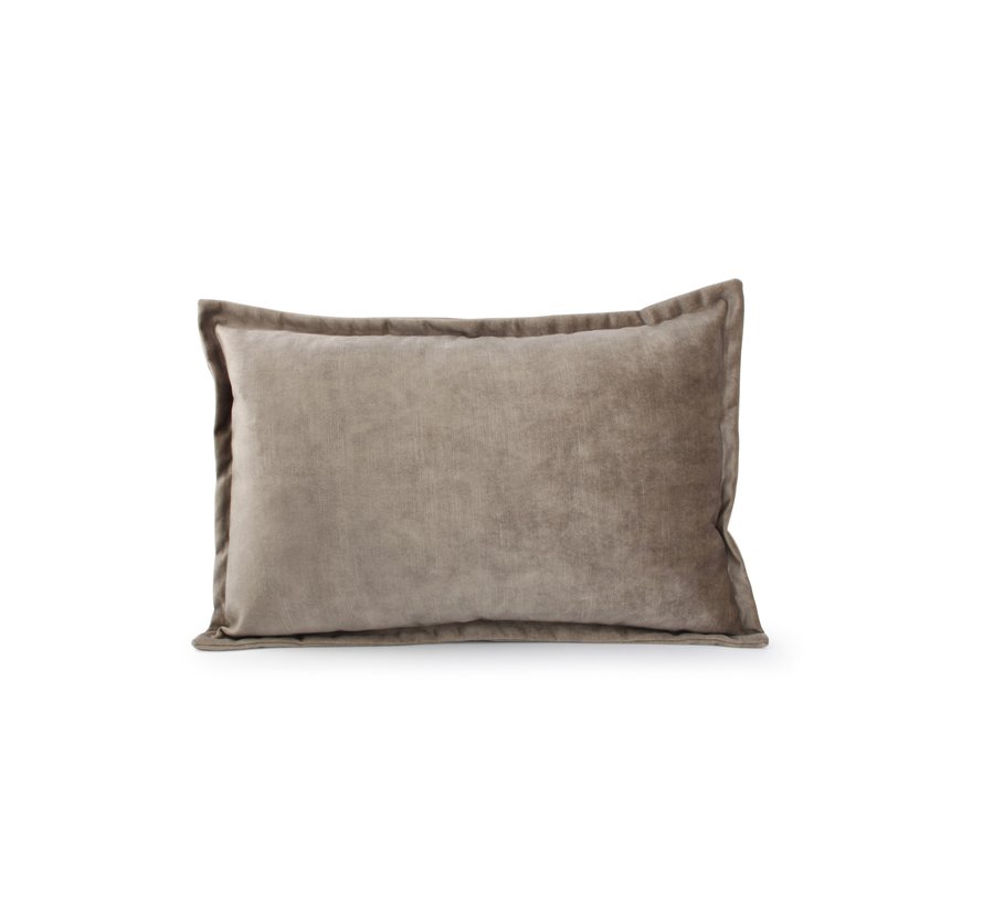 Lounge Coussin 60x40cm velvet  taupe