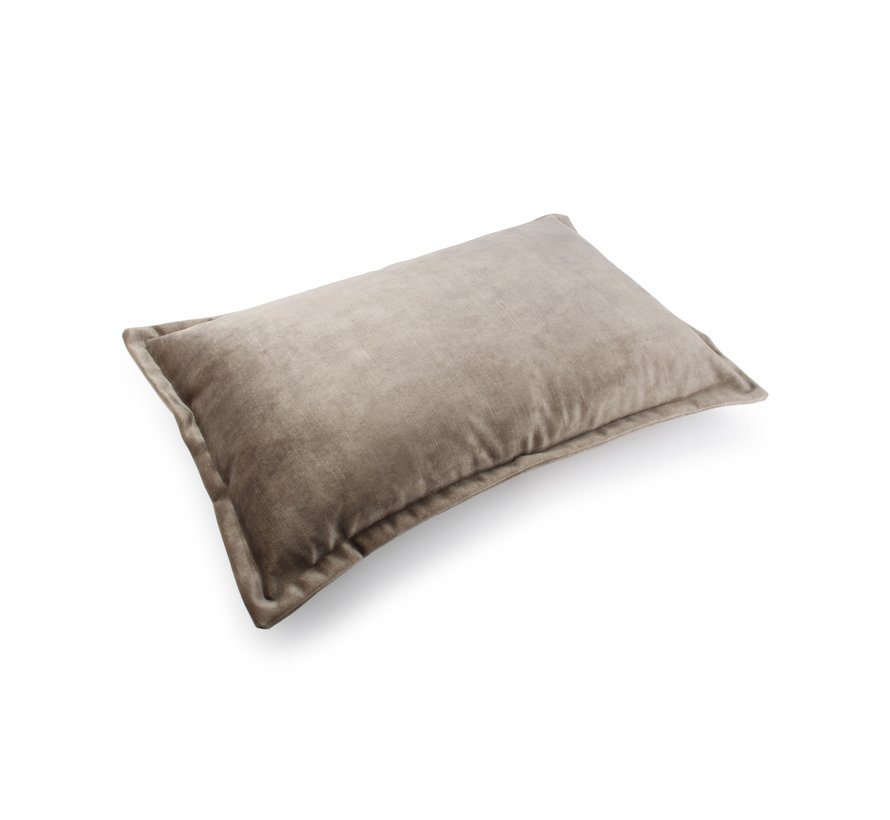 Lounge Coussin 60x40cm velvet  taupe