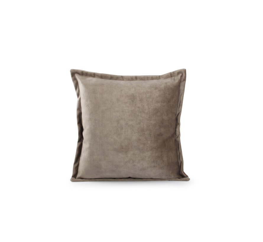 Lounge Coussin 45x45cm velvet  taupe