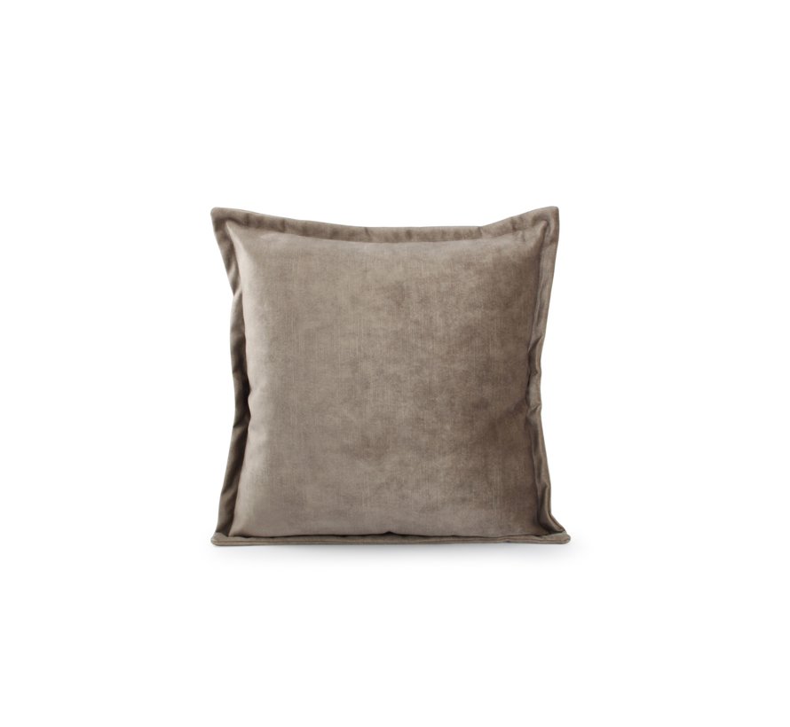 Lounge Pillow 45x45cm velvet taupe