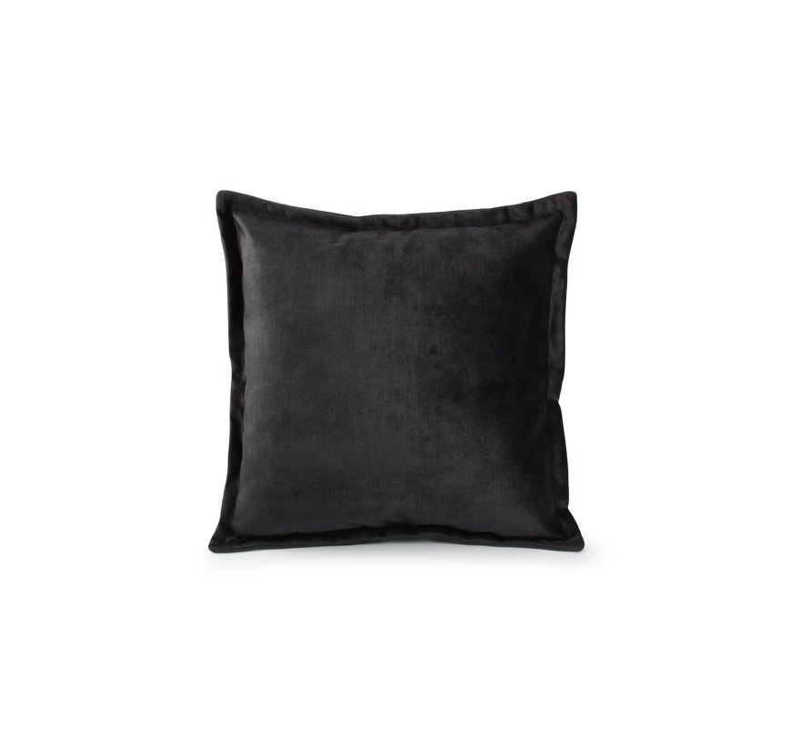 Lounge Coussin 45x45cm velvet noir