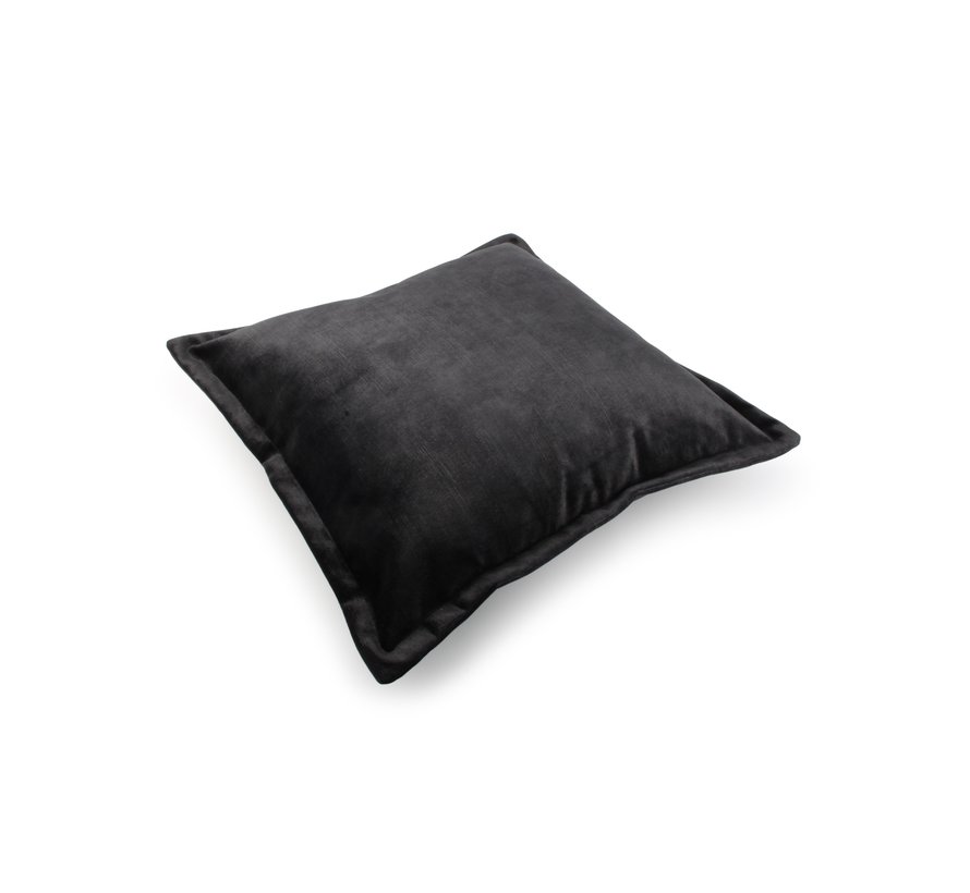 Lounge Kissen 45x45cm velvet schwarz