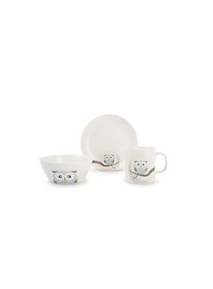 ONA Ona Service de table enfant 3 pièces Kids Owl