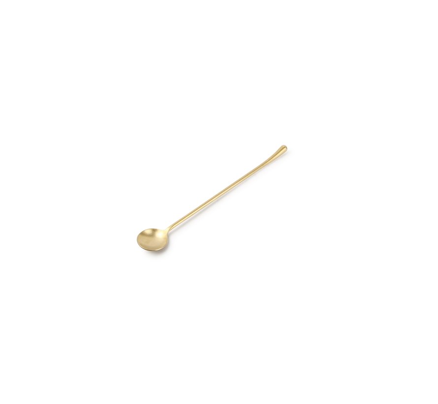Longdrink spoon matte gold Revive - set/6
