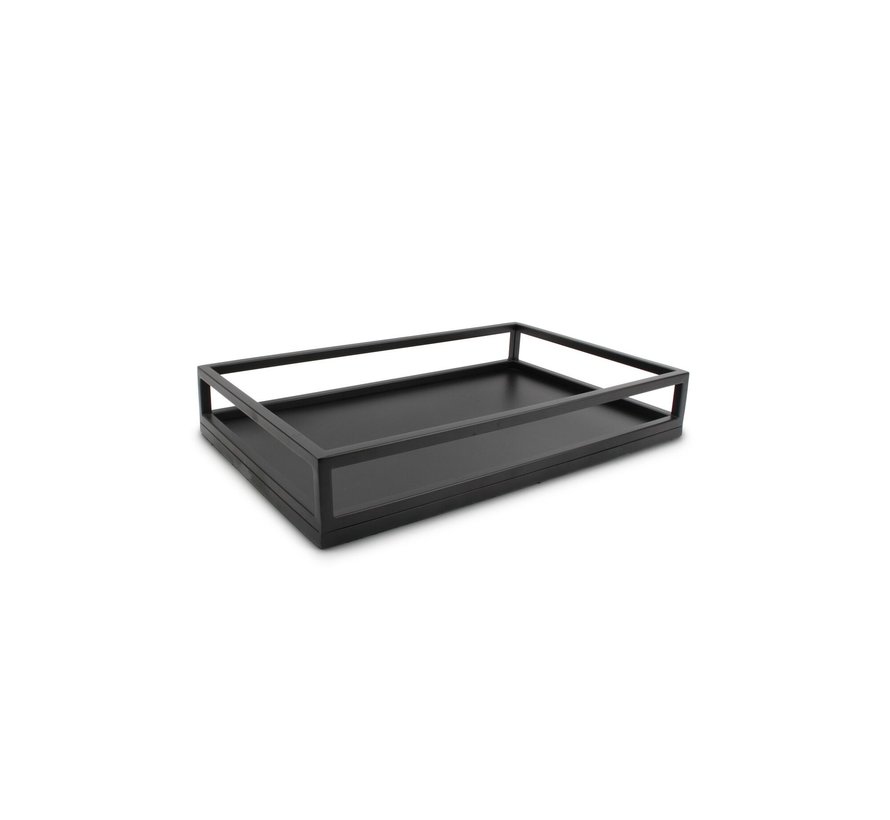 Serving tray 39,5x24,5xH7cm black Digna