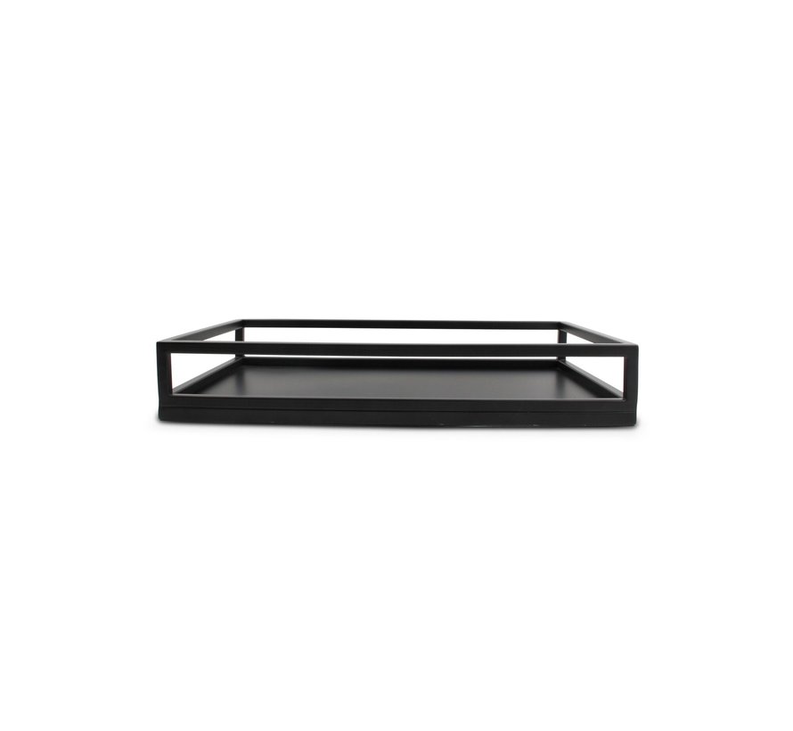 Serving tray 39,5x24,5xH7cm black Digna