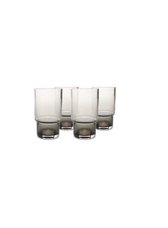  S|P Collection Glass 35cl smoked Secrets - set/4