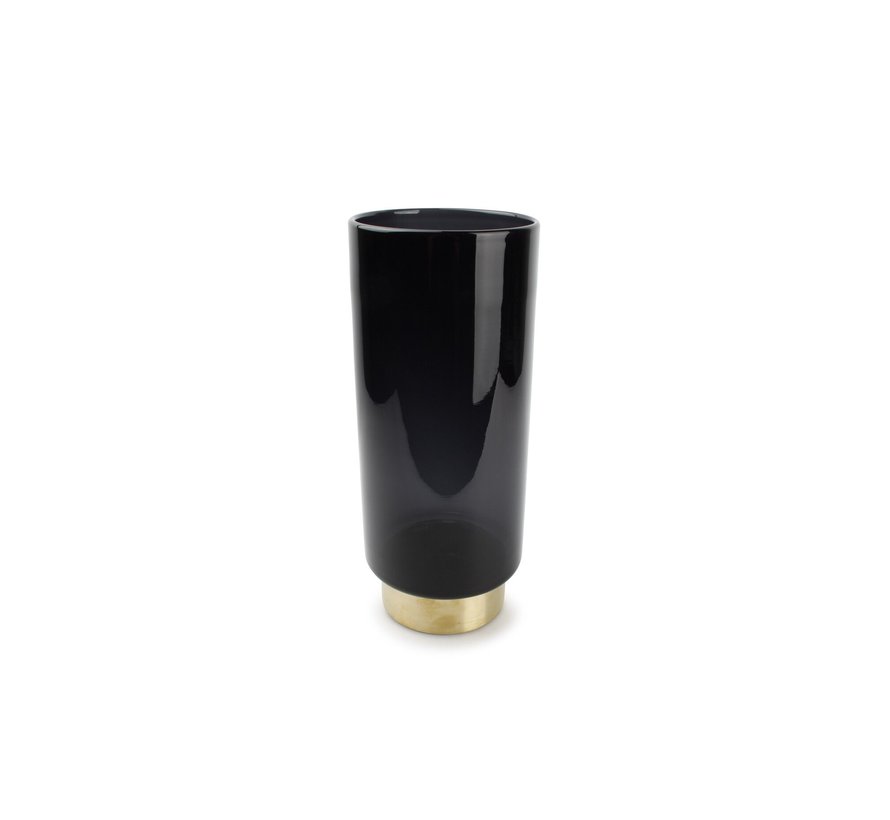 Vase 14,5xH35cm black Manon