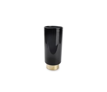  S|P Collection Vase 11,5XH27,5cm schwarz Manon