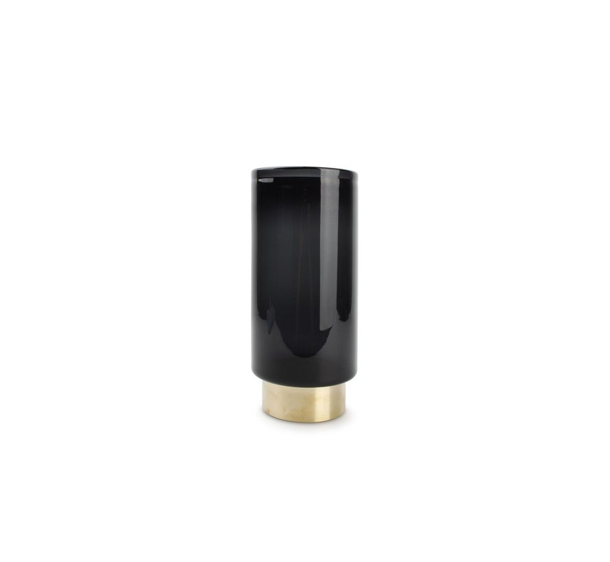 Vase 11,5XH27,5cm black Manon