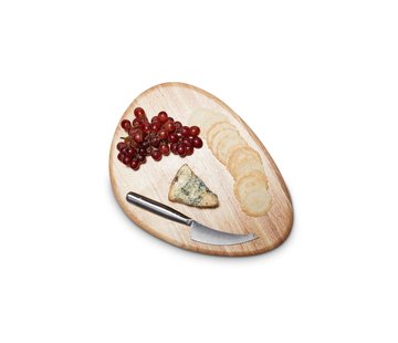 S & P Serveerplank 36x26cm met mes hout Fromage