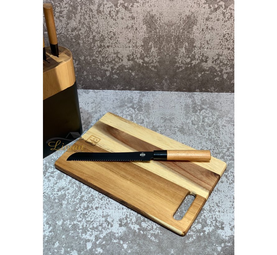 Snijplank 34x22cm hout Dice