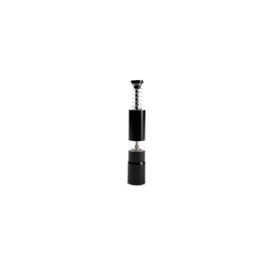 Pepper/salt grinder 2,5xH15cm black Flavor