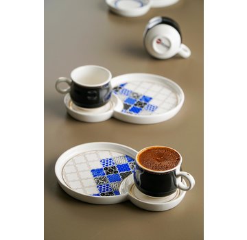 ACR Acr Royal Batic Espresso set 12 Delig  - Zwart