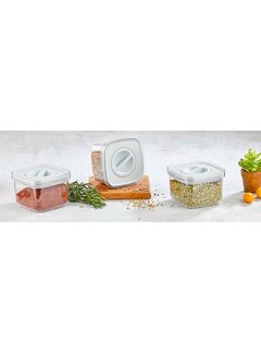 VIERKANT 3-Delig Bewaardozen / Voorraadpot 500 ML Met Slot