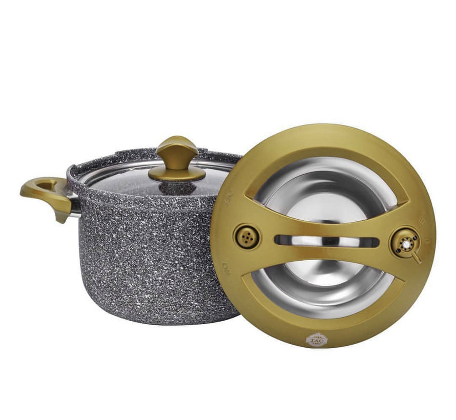Tac Smart Granit Snelkookpan Gold 4 Liter