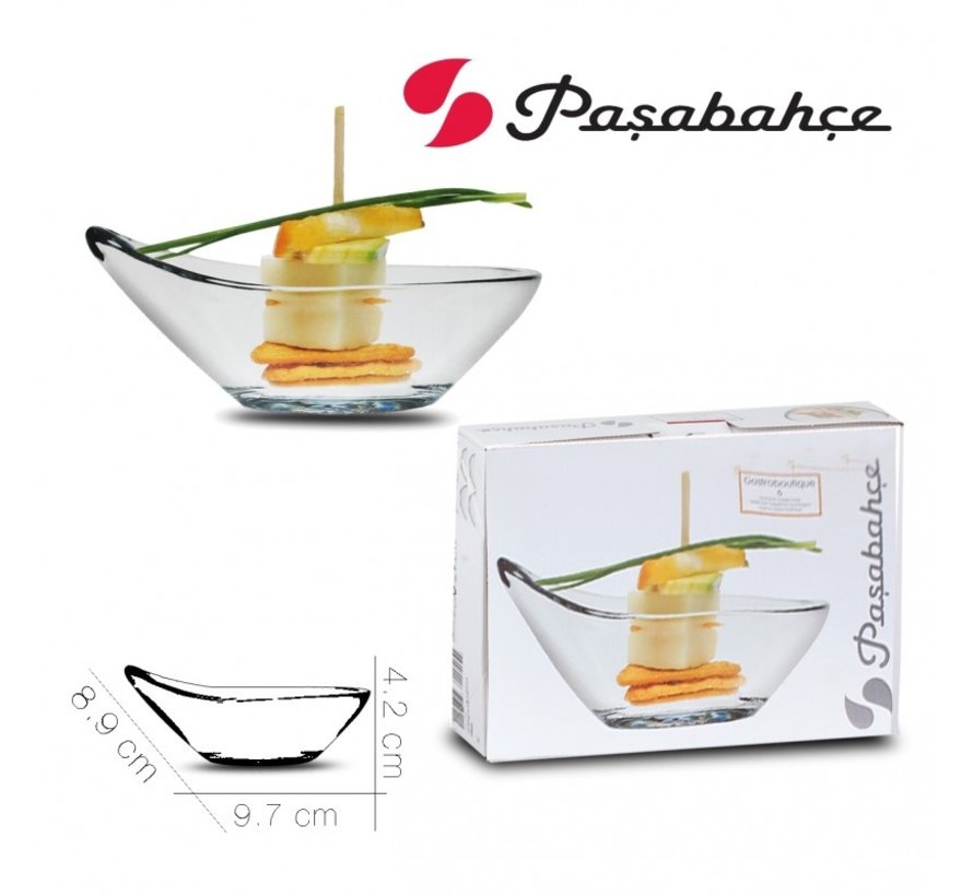 Buy Pasabahce Transparent Glass Gastro Boutique Bowls - Set of 6