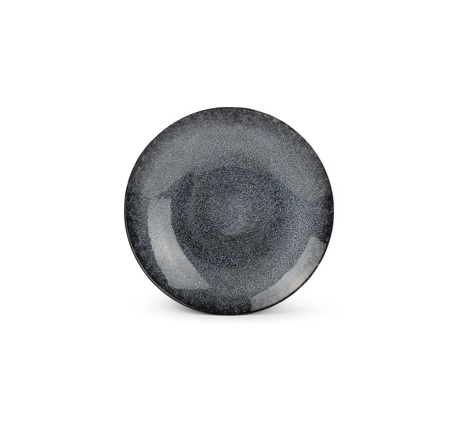 Plat décoratif 33xH6cm verre midnight Cosmo