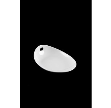 ACR ACR Bianco Perla Porselen Kayık Oval Tabak - 19 Cm (1 Adet)