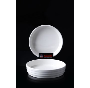 ACR ACR Bianco Perla Rond Serveerschaal 12,7 Cm Per Stuk