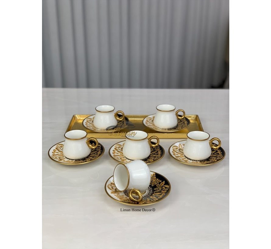 Glazze Versace Espressoset 12 Delig | 6 Persoons