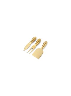 S & P Cheese knive set 3 pieces gold Fromage