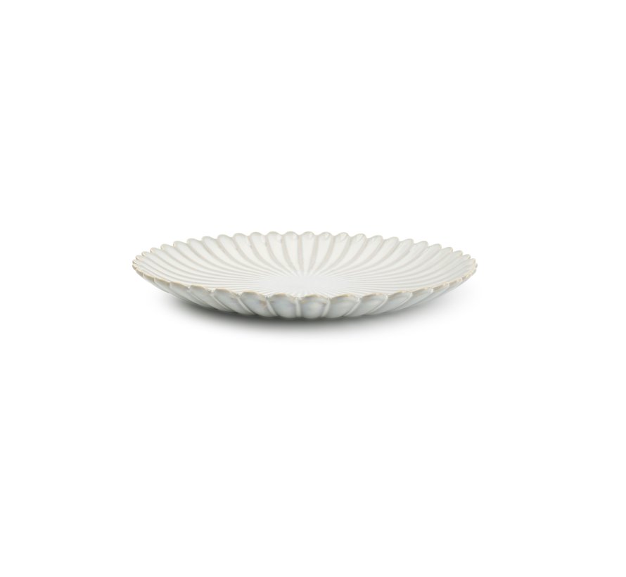 Plate 25cm nuance white Lotus