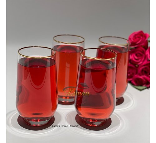 Cosy Cosy 4 Parca Su Bardagi Altin Detayli 400ML