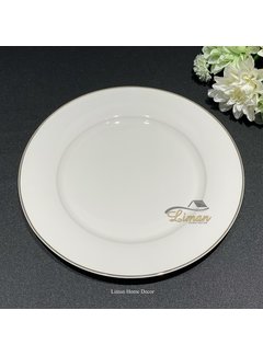 S & P Assiette plate 26,5cm avec bord doré Era