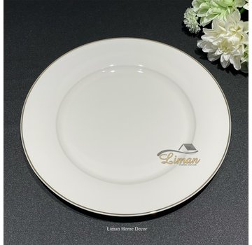 S & P Assiette plate 26,5cm avec bord doré Era