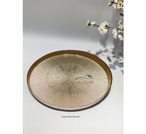 BRICARD PORCELAIN BRICARD REXY BORD | 39 CM CHAMPAGNE