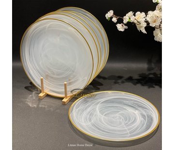 BRICARD PORCELAIN BRICARD ISTANBUL TABAK | 32 CM BEYAZ ALTIN 1-ADET