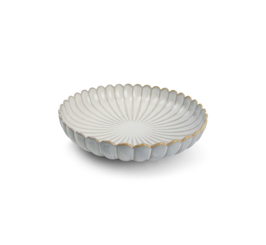 Assiette creuse 24xH5cm nuance white Lotus