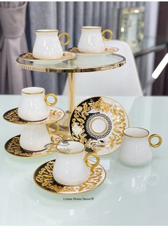 Glazze Glazze Versace Cappuccino/Nescafeset 12-Delig | 6-Persoons