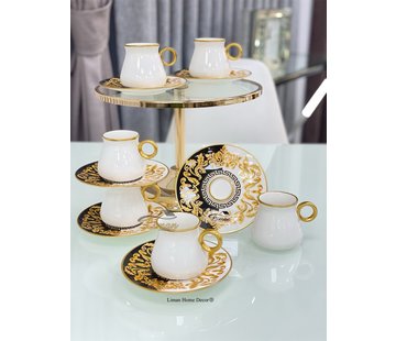 Glazze Glazze Versace Cappuccino/Nescafeset 12-Delig | 6-Persoons