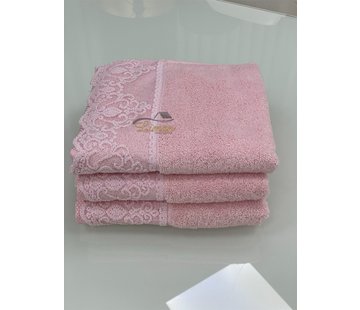 TAC TAC ROZE  HANDDOEK 50 X 90 CM PER STUK