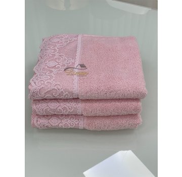 TAC TAC ROZE  HANDDOEK 50 X 90 CM PER STUK