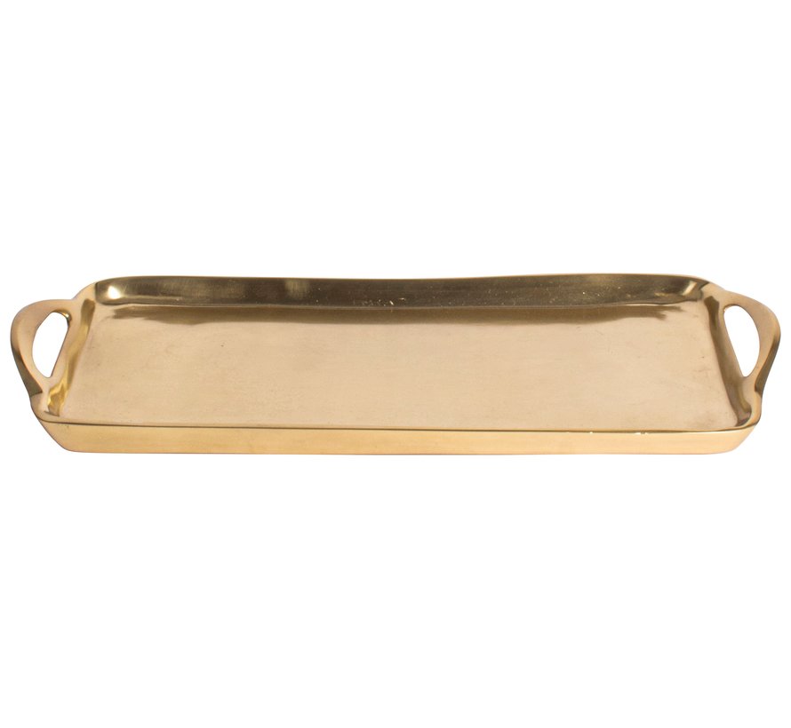 GUSTA DECO DIENBLAD 36X16CM GOUD