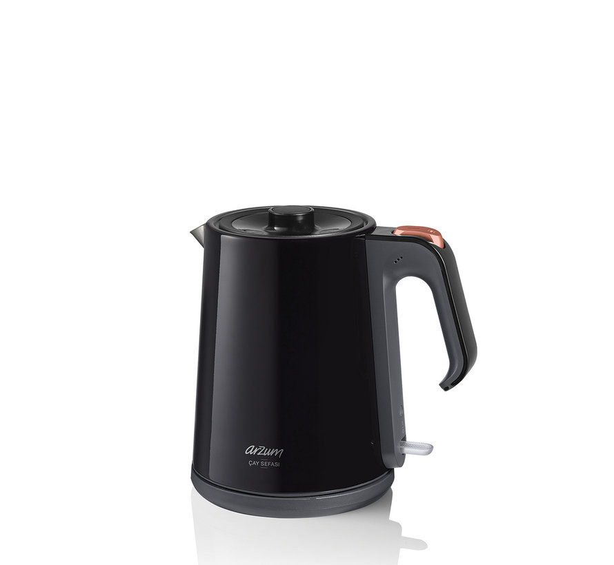 Arzum Çay Sefası Çay Makinesi 1,2 / 1,8 Liter- Siyah