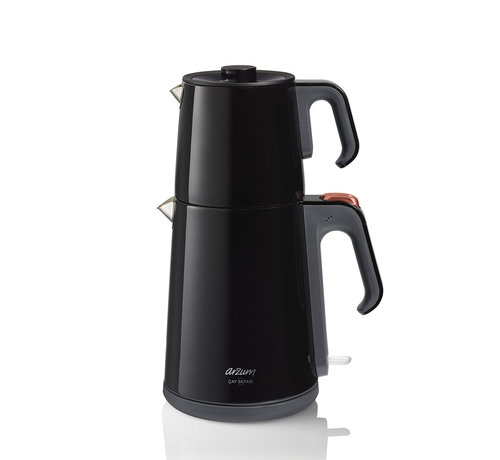 ARZUM Arzum Çay Sefası Çay Makinesi 1,2 / 1,8 Liter- Siyah