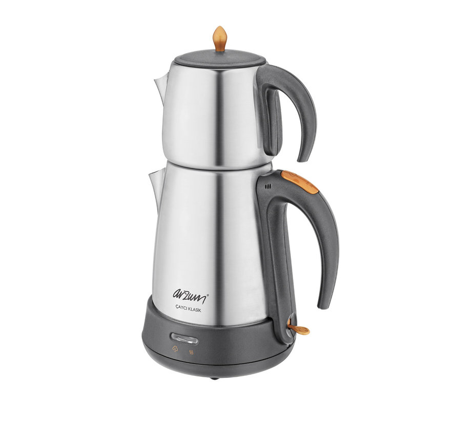 Arzum Çaycı Klasik Çay Makinesi 0,7 / 1,8 Liter- Inox