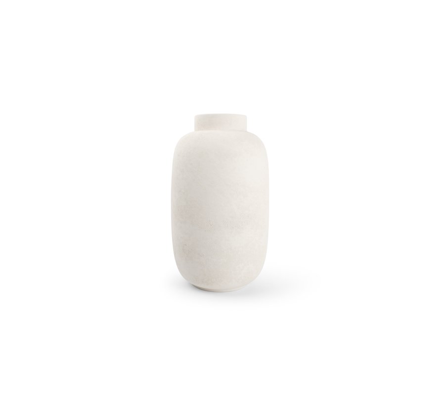 Vase 20xH34cm blanc Bullet