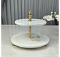 Mimoza Marmer Etagere Gold